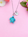 Silver Sea Turtle Charm Necklace, N5709A