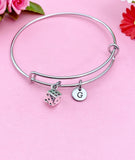 Silver Dice Charm Bracelet, Dice Games Bunco Jewelry Gifts, N4575