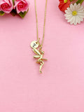 Gold Fairy Charm Necklace, N6023