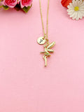 Gold Fairy Charm Necklace, N6023
