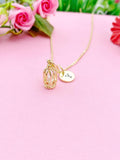 Gold Birdcage Charm Necklace, N6027