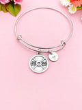 Silver Barbell Weight Charm Bracelet, N5980