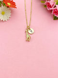 Gold Giraffe Charm Necklace, Silver Option, N6029