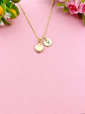 Gold Heart Charm Necklace, Valentine Gift, N6038