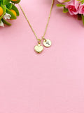 Gold Heart Charm Necklace, Valentine Gift, N6038