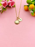 Gold Shell Charm Necklace, N6043