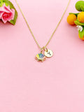 Gold Scallop Shell Charm Necklace, N6045