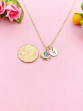 Gold Scallop Shell Charm Necklace, N6045