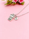 Silver Typewriter Charm Necklace, N567