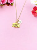 Gold Camera Charm Necklace, N46G