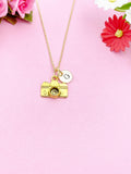 Gold Camera Charm Necklace, N46G