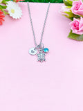 Silver Tortoise Turtle Charm Necklace, Tortoise Love Pet Travel Gifts Ideas, N6049