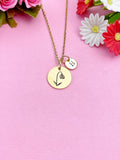 Gold Snowdrop Charm Necklace, N3826