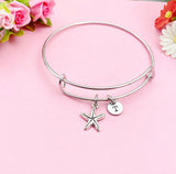 Silver Starfish Charm Bracelet, N983