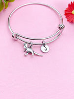 Silver Dinosaur Charm Bracelet, Tyrannosaurus, N1915