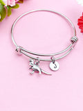 Silver Dinosaur Charm Bracelet, Tyrannosaurus, N1915