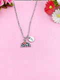 Cheerleading Necklace Gift, Initial Charm, Cheer Jewelry