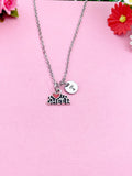 Silver Cheerleading Necklace Gift, Cheerleader Charm, I heart to Cheer Charm, Cheer Jewelry, Personalized Gift, N2102