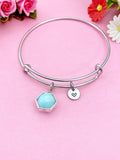 Silver or Gold Jade Bracelet, Natural Gemstone Jewelry N3961
