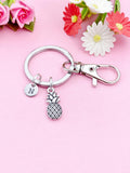 Silver Pineapple Charm Keychain, N4459