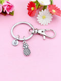 Silver Pineapple Charm Keychain, N4459