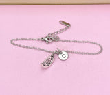 Silver Lemon Slice Charm Bracelet, Lemon Slice Charm, Orange Slice Bracelet, Orange Charm, Food Charm, Fruit Charm, Foodie Gift, N162A