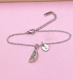 Silver Lemon Slice Charm Bracelet, Lemon Slice Charm, Orange Slice Bracelet, Orange Charm, Food Charm, Fruit Charm, Foodie Gift, N162A