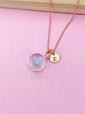 Rose Gold Forget Me Not Charm Necklace, N5771RG