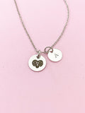 Silver or Gold Aries Charm Necklace, Aries Ram, D479