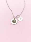 Silver or Gold Aries Charm Necklace, Aries Ram, D479