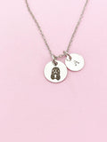 Silver or Gold Virgo Charm Necklace, Virgo Maiden, D481