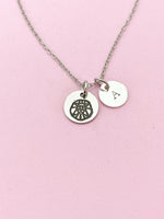 Silver or Gold Leo Charm Necklace, Leo Lion, D482