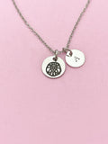 Silver or Gold Leo Charm Necklace, Leo Lion, D482