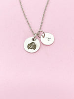 Silver or Gold Cancer Crab Charm Necklace, D484