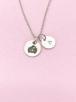Silver or Gold Cancer Crab Charm Necklace, D484