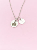 Silver or Gold Cancer Crab Charm Necklace, D484