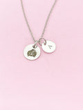 Silver or Gold Cancer Crab Charm Necklace, D484