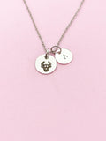 Silver or Gold Taurus Bull Charm Necklace, D486