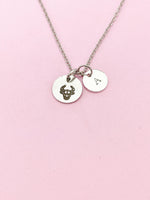 Silver or Gold Taurus Bull Charm Necklace, D486