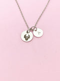 Silver or Gold Taurus Bull Charm Necklace, D486