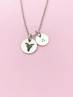 Silver or Gold Capricorn Sea Goat Charm Necklace, D488