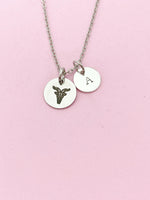 Silver or Gold Capricorn Sea Goat Charm Necklace, D488