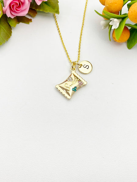 Gold Sweet Candy Charm Necklace, Sweet Candy Charm, N5720