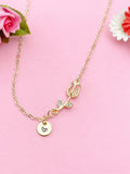 Gold or Silver Tulip Charm Necklace, Spring Jewelry, N5999