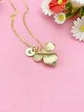 Gold Leaf Charm Necklace, N6007