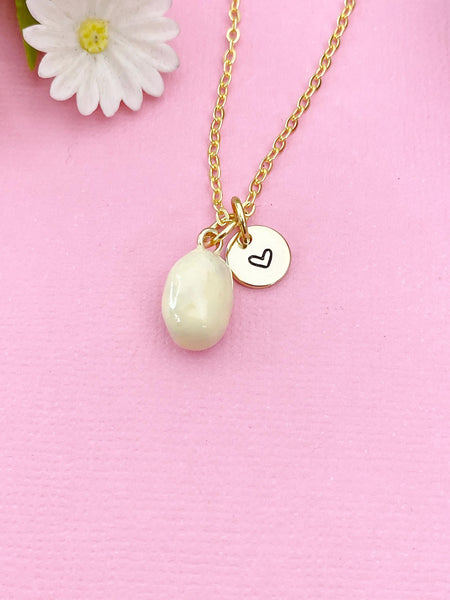 Gold Potato Charm Necklace, N6008
