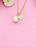 Gold Potato Charm Necklace, N6008