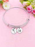 Silver Lacrosse Charm Bracelet, D215A