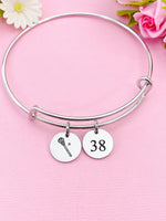 Silver Lacrosse Charm Bracelet, D215A