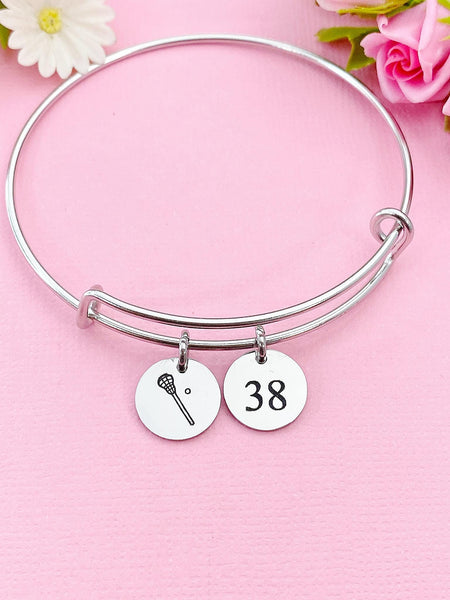 Silver Lacrosse Charm Bracelet, D215A